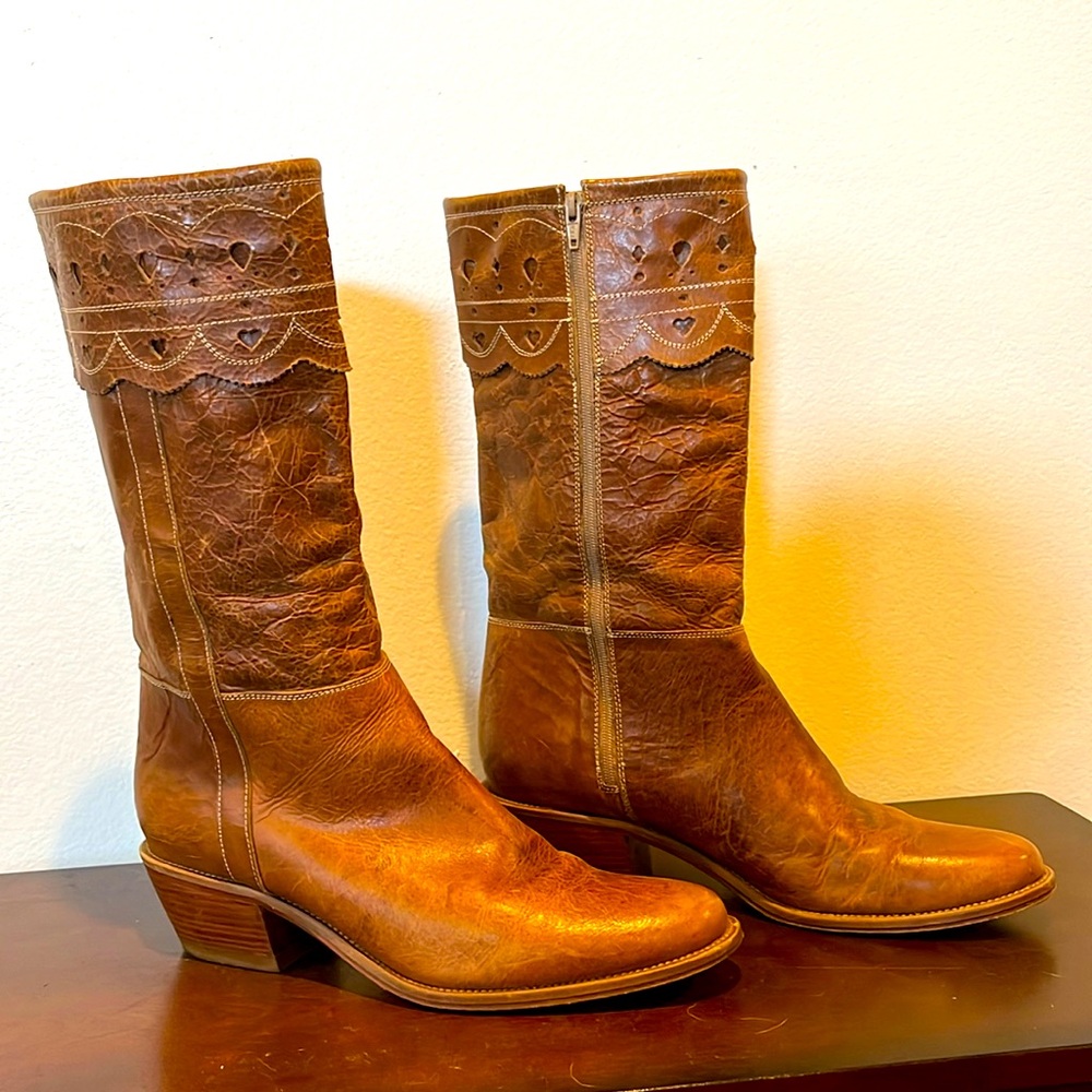 Charlie 1 Horse Mid-calf Leather Boots